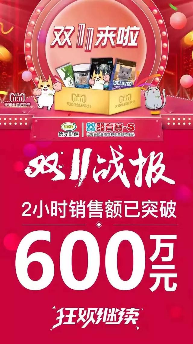 雙11戰(zhàn)報(bào)：華元5分鐘過千萬，瘋狂小狗1.5小時(shí)超2千萬
